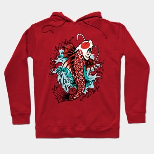 Asian Culture Japanese Koi Fish Japan Carp in the Pond Hoodie